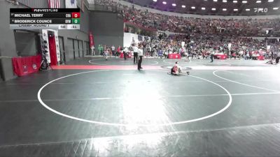 66 lbs Champ. Round 1 - Michael Terry, Crandon vs Broderick Counce, Badger Youth Wrestling