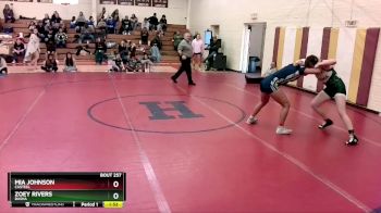 152 lbs Semifinal - Mia Johnson, Casteel vs Zoey Rivers, Basha