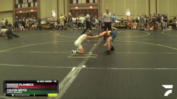 70 lbs Semifinal - Maddox Plambeck, Beastworks vs Colton Bryce, Legacy Dragons