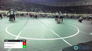 55 lbs Round Of 16 - Westin Wadsworth, Morris Wrestling Association vs Maddox Golden, Choctaw Ironman Youth Wrestling