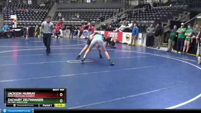 120 lbs Cons. Round 3 - Jackson Murray, Moen Wrestling Academy vs Zachary Zeltwanger, Victory Wrestling