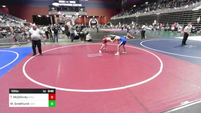 106 lbs Consi Of 4 - Trey McGillvrey, Spearfish Youth WC vs Malachi Smethurst, Eastside United WC