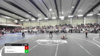 65 lbs 2nd Place - Edgar Garcia, Colorado Outlaws vs Luis Quinones, Hammer House Mafia