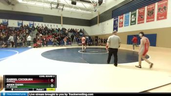 113 lbs Cons. Round 2 - Aiden Damm, Mt. Spokane vs Gabriel Cockburn, Riverside