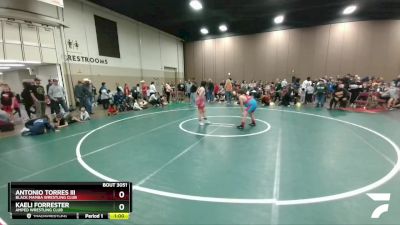 131-134 lbs Round 1 - Kaeli Forrester, Amped Wrestling Club vs Antonio Torres Iii, Black Mamba Wrestling Club