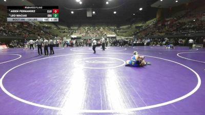 134 lbs Quarterfinal - Aiden Fernandez, Clovis vs Leo Macias, Kingsburg