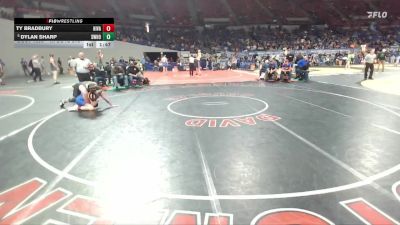 4A Boys 215 lbs Champ. Round 1 - Dylan Sharp, Sweet Home Boys vs Ty Bradbury, Hidden Valley Boys