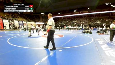 175 Class 4 lbs Champ. Round 1 - Beau Waldron, Hickman vs Sage Wilson, Staley