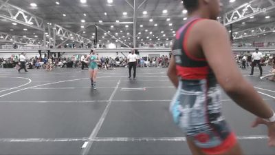 130 lbs Round 2 - Reese Montgomery, Central Pennies Power vs Miranda Pineiro, Empire Girls WC
