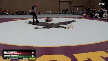 45 lbs Round 1 (3 Team) - Oliver Weinrich, PEM (Plainview/Elgin/Millville) vs Finley Bellefy, Fosston-Bagley Brawlers