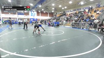 144 lbs Quarterfinal - Jeremy De Alba, Bishop Amat vs Julian Diaz, Patriot