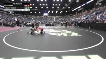 110 lbs Cons. Round 1 - Halle Hill, Tecumseh - Shawnee Heights HS vs Maddy Knight, Lansing HS
