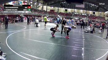 101 lbs Quarterfinal - Ella Warburton, Minden Wrestling Club vs Jasmine Ehlers, Nebraska City Wrestling Club - Girls
