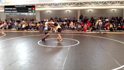 285 lbs Champ. Round 1 - Kevaun Jones, Colby Community College vs Brayden Hill, Cloud County Community College