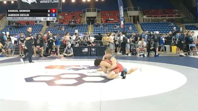 157 lbs Cons. Sub-rd Of 64 - Samuel Semken, Arizona vs Jamison Devlin, New Jersey