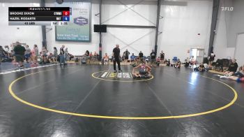 43 lbs Rr Rnd 3 - Brooke Dixon, CT Whale - W vs Hazel Rodarte, Mat Demon - W