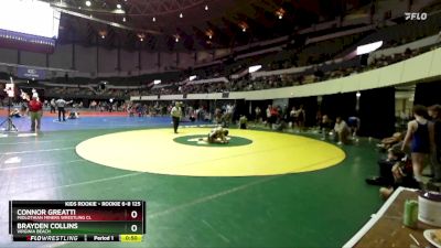 Rookie 6-8 125 Semifinal - Brayden Collins, Virginia Beach vs Connor Greatti, Midlothian Miners Wrestling Cl