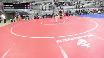 U20 Women - 59 lbs Cons. Round 5 - Anna Vogt, TX vs Mia Collins, NY