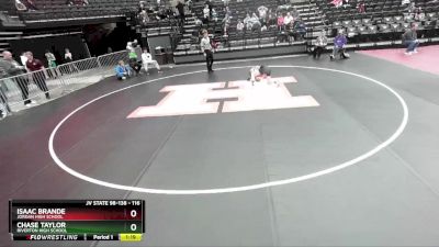 116 lbs Cons. Round 4 - Chase Taylor, Riverton High School vs Isaac Brande, Jordan High School