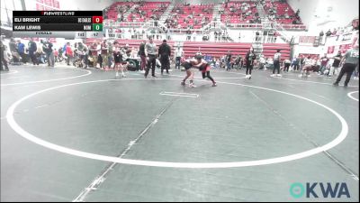 85 lbs Final - Eli Bright, Del City Little League Wrestling vs Kam Lewis, Team Nomad
