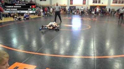 82 lbs Cons. Round 2 - Connor Warson, DC Elite vs Jase Pudenz, Benton Community Wrestling Clu