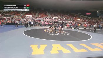 140 lbs Cons. Round 2 - Aubrey Martin, Fort Scott HS vs Haydan Williams, Haven HS