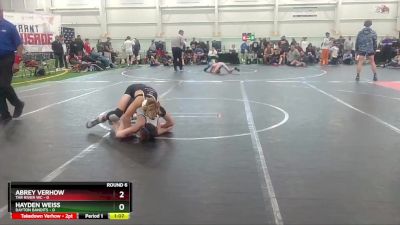 106 lbs Round 6 (10 Team) - Abrey Verhow, Tar River WC vs Hayden Weiss, Dayton Bandits