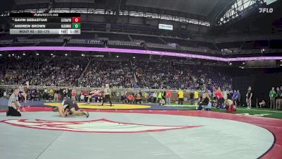 D2-175 lbs Champ. Round 1 - Andrew Brown, Algonac vs Gavin Sebastian, Eaton Rapids