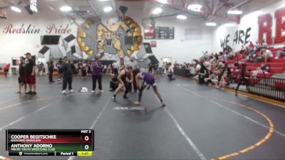 150/157 Round 3 - Cooper Begitschke, Backyard Brawlers vs Anthony Adorno, MBCRD Youth Wrestling Club