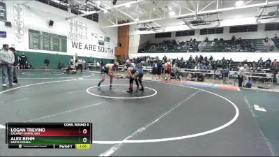 190 lbs Cons. Round 3 - Alex Behm, Santa Monica vs Logan Trevino, Calvary Chapel (SA)