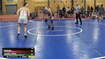 174 lbs Round 2 (6 Team) - Russell Noah, Eastern Oregon University (OR) vs Olin Hill, Washington State