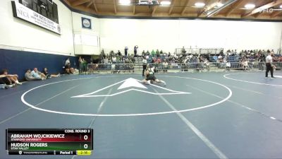 184 lbs Cons. Round 3 - Abraham Wojcikiewicz, Stanford University vs Hudson Rogers, Utah Valley