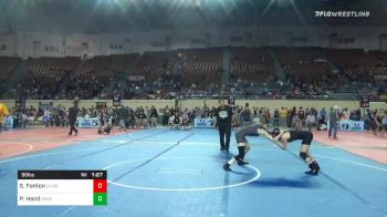 98 lbs Semifinal - Shaedyn Fenton, Guymon Wrestling vs Peyton Hand, Ironman Wrestling