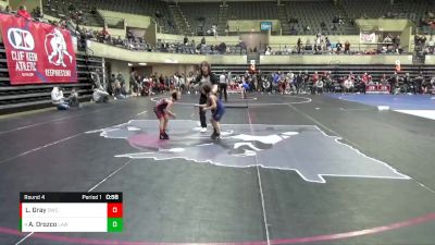 55 lbs Round 4 - Amelia Orozco, LAW vs Lennon Gray, Outlaw Wrestling Club