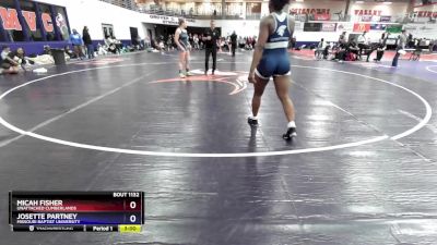 160 lbs Cons. Round 9 - Josette Partney, Missouri Baptist University vs Micah Fisher, Unattached Cumberlands