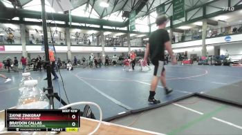 146-160 lbs Cons. Round 2 - Zayne Zinkgraf, Vandalia Jr High School vs Braydon Callas, Evergreen Park High School