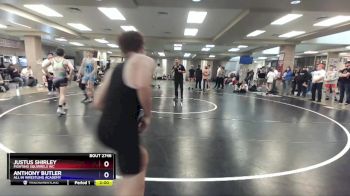 145 lbs Cons. Semi - Justus Shirley, Fighting Squirrels WC vs Anthony Butler, All In Wrestling Academy