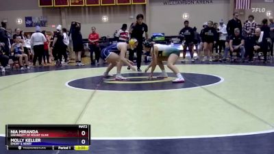 155 lbs Semifinal - Nia Miranda, University Of Mount Olive vs Molly Keller, Emory & Henry