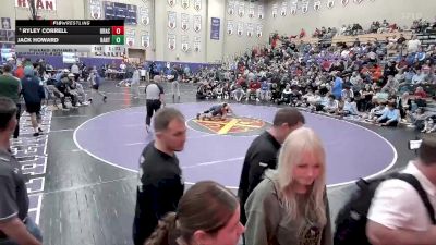 120 lbs Champ. Round 3 - Ryley Correll, Brentwood Aca. vs Jack Howard, Bartlett