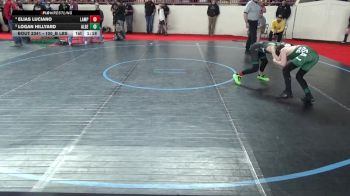 100_B lbs Quarterfinal - Elias Luciano, Lampeter-Strasburg vs Logan Hillyard, Albert Gallatin