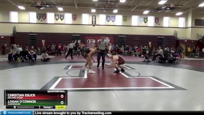 160 lbs Quarterfinal - Logan O`Connor, Harrisburg vs Christian Eslick, Roland-Story