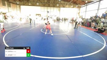 106 lbs Semifinal - Ayden Collins, R.A.W. vs Aiden Jalajel, Team Tulsa Wrestling Club