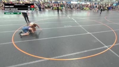 132 lbs Cons. Round 4 - Brody Koselke, Unattached vs Eben Abdo, Unattached
