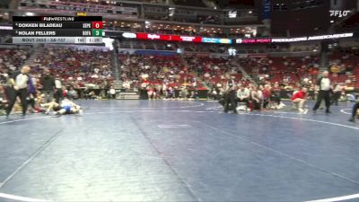 3A-157 lbs Quarterfinal - Nolan Fellers, Bondurant-Farrar vs Dokken Biladeau, Southeast Polk