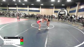 130 lbs Consi Of 32 #2 - Abigail Mardock, The Factory WC vs Kailynn Santa Maria, Santa Fe HS