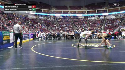 133 lbs 7th Place - Brayden Sigle, Downingtown West vs Sean Murray, Upper Perkiomen