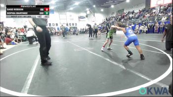 64 lbs Quarterfinal - Sage Robson, CacheWrestlingClub vs Sophia Martinez, Choctaw Ironman