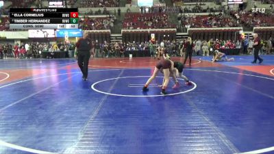86 lbs Cons. Semi - EllA Cornelius, Choteau Mat Sharks vs Timber Hernandez, Bearcats Wrestling Club Helena