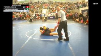 124 lbs Cons. Semi - Veronica Fowler, Northwood vs Bristyl Ruddle, Wilmington Ladies Freestyle Wr