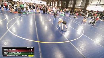 91 lbs Semifinal - Wallace King, Wasatch Wrestling Club vs Keli`i Sagapolutele, Payson Lions Wrestling Club